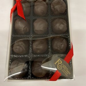 MARZIPAN Dark chocolate truffles