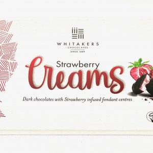 Vegan Strawberry Creams Chocolates in dark chocolate