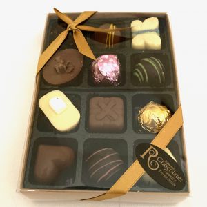 12 Gift box selection of Handmade truffles and chocolates