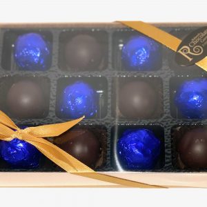 12 Gift Box of Luxury Amaretto Chocolates in Dark Chocolate