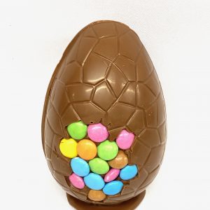 Easter cracked egg design 5″ Smartie fronted Egg