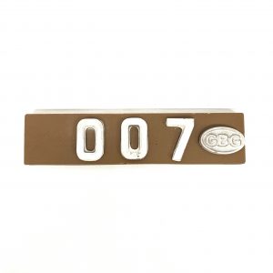 Personalised Number Plates in chocolate.