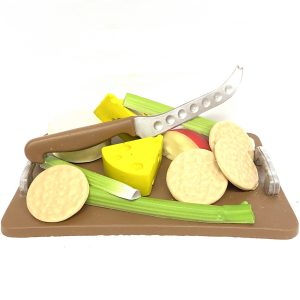 Handmade Chocolate Cheese board with chocolate Celery and chocolate cheese biscuits