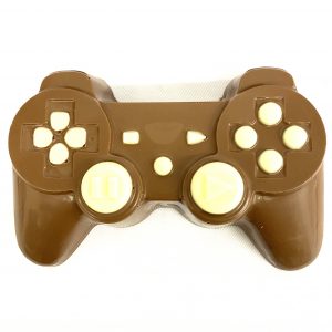 Handmade in milk & white chocolate ‘Playstation’ Controller filled with honey comb