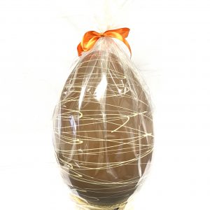 2ft Handmade Milk chocolate Easter Egg drizzled with white chocolate