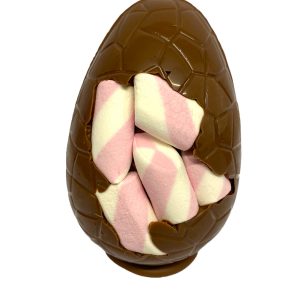 6″ Milk Chocolate Easter Egg with flumps on the front