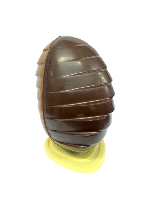 8" Milk, White & Dark Chocolate Abstract Easter Egg