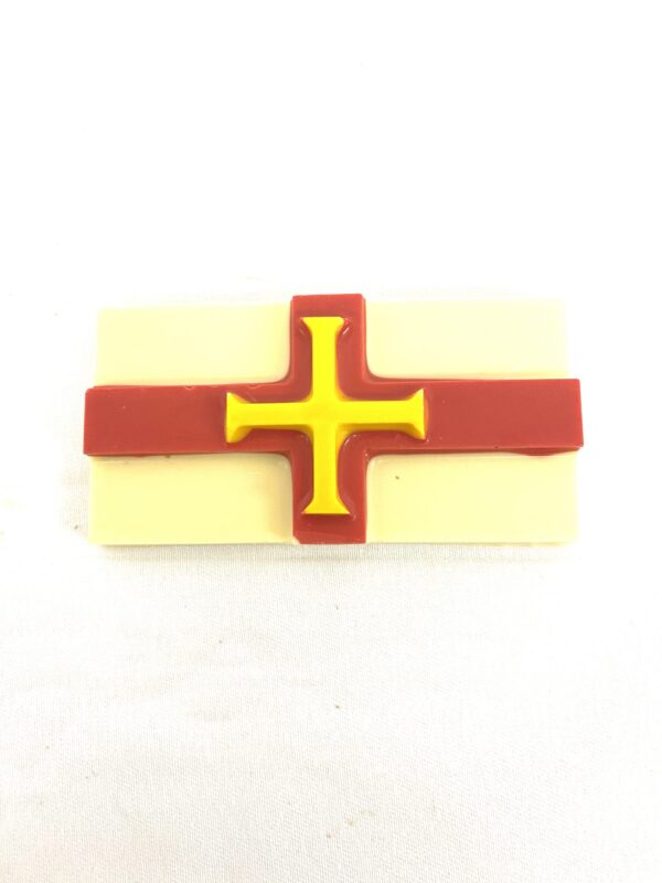 Handmade White chocolate 'Guernsey' Flag